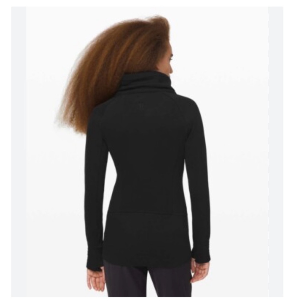 Women's Black Full-Zip Sweater - Picture 6 of 7